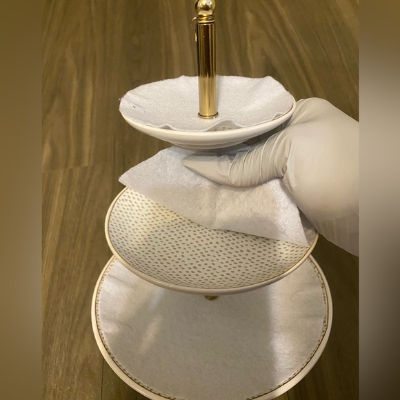West Emory: 3-Tiered Ceramic Jewel Platter (Gently Used but Excellent Condition) - Picture 2 of 8